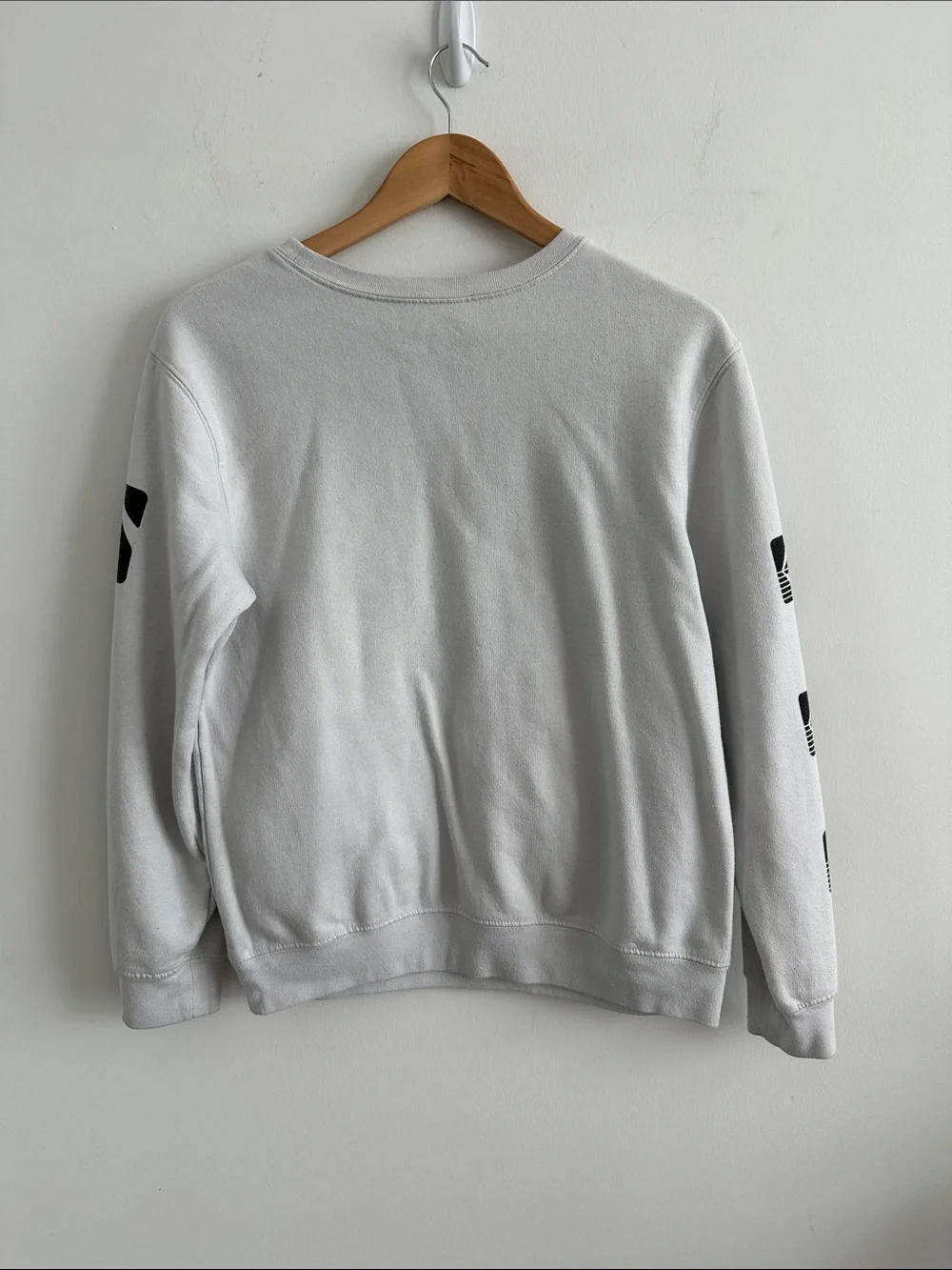 Kodak White Crewneck Sweatshirt with Multicolor Stripes